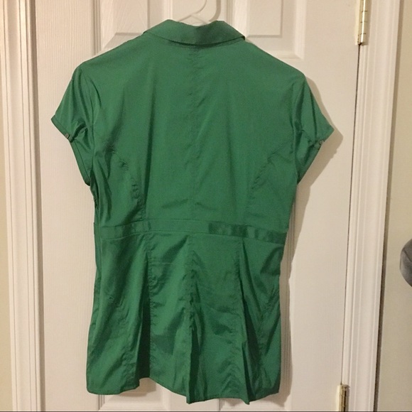 Express Green Collared Shirt - Medium - EUC - Picture 5 of 7